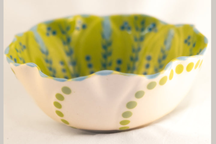 Ceramic Pudding Bowl - Lime