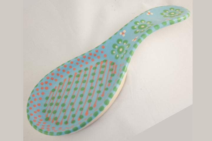 Ceramic Spoon Rest - Sky