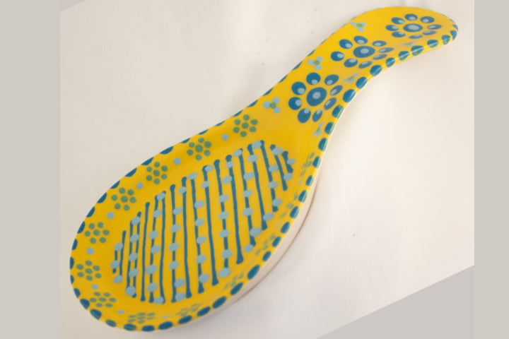 Ceramic Spoon Rest - Yellow