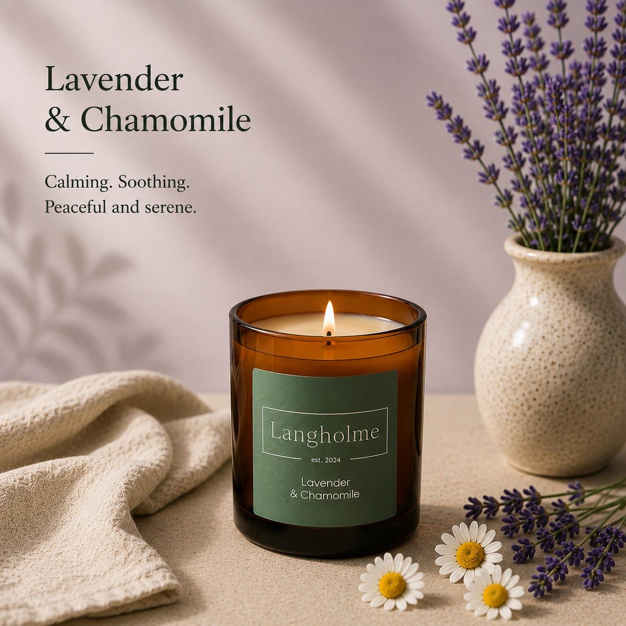 Candle - Lavender and Chamomile - 200gm