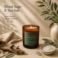 Candle - Wood Sage and Sea Salt - 200gm